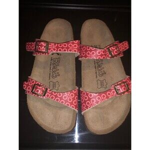 Birki's Birkenstock Arizona 2 Buckle Red/Pink Women's